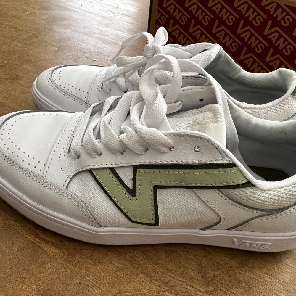 Vans White/Green sneakers